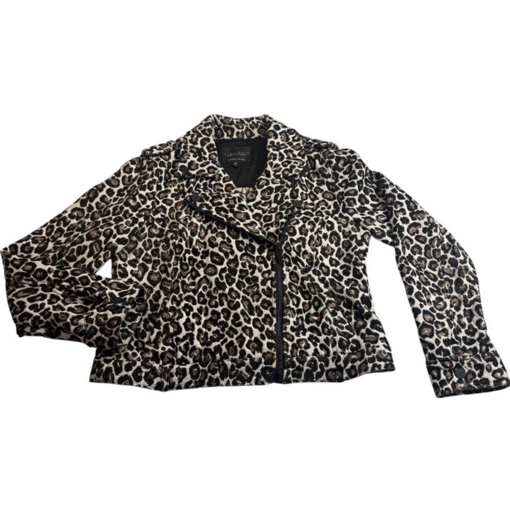 Sanctuary “Poison & Leopard” Moto Jacket from Revolve. Size L. Baddie - Picture 2 of 13